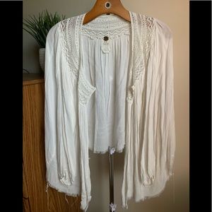 Free People Button Up Blouse